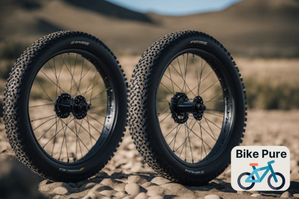 two black fat bike tires
