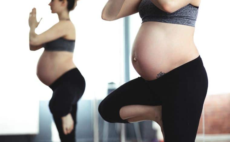 pregnant woman doing excercise