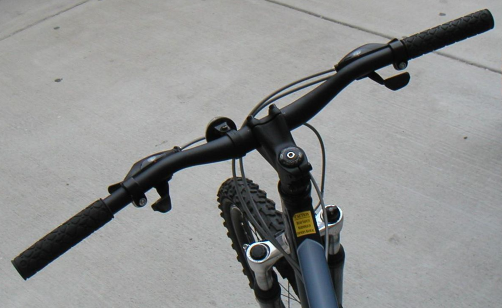 image of a bike with a riser bar